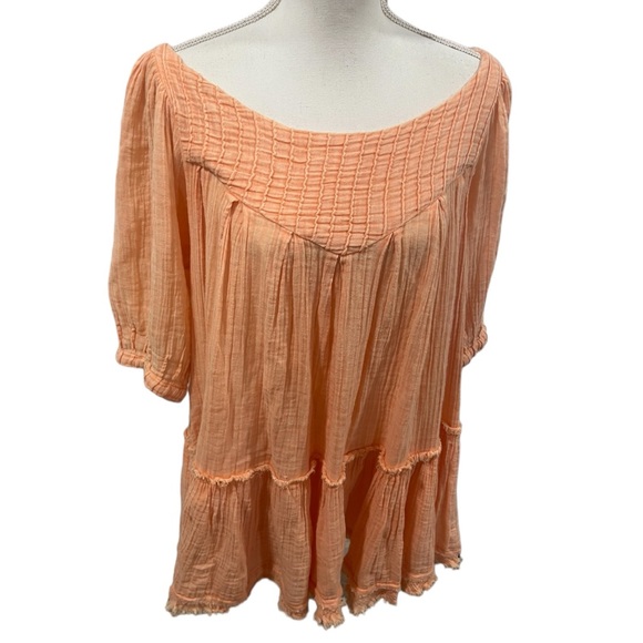 Free People Mystery Land Tunic In Grapefruit - Picture 7 of 16